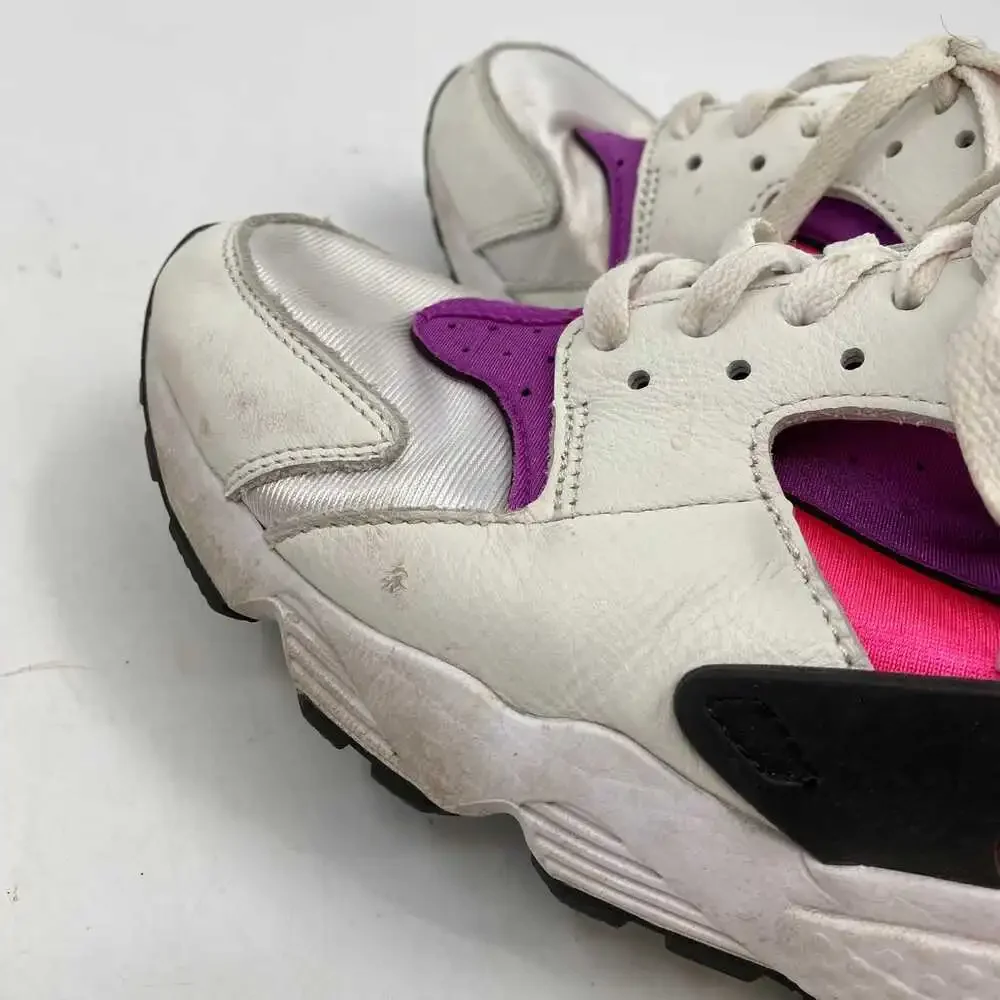 Nike White Pink Huarache Sneakers | Women’s Size 8